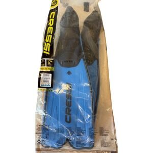 Cressi Rondinella Blue Snorkeling Swimming Fins US Men 5/6 CA182037 NEW